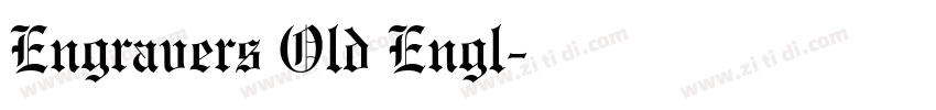 Engravers Old Engl字体转换